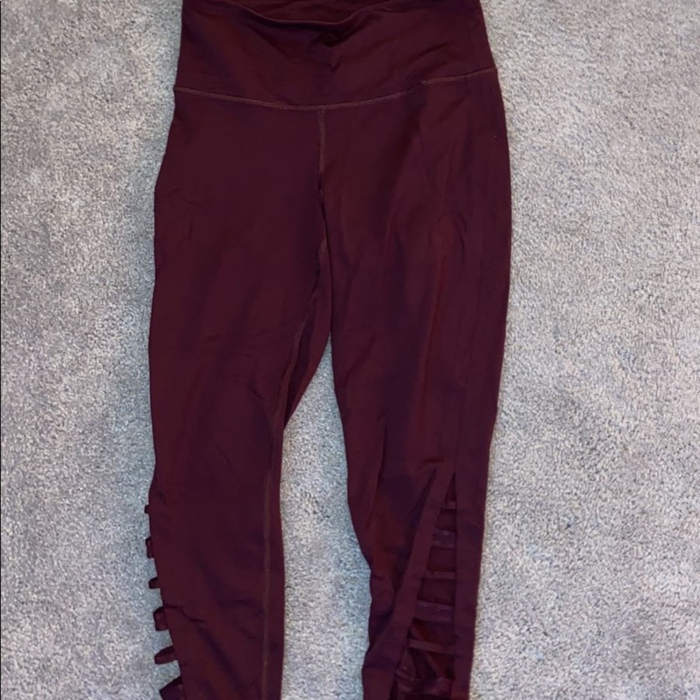 Maroon Leggings